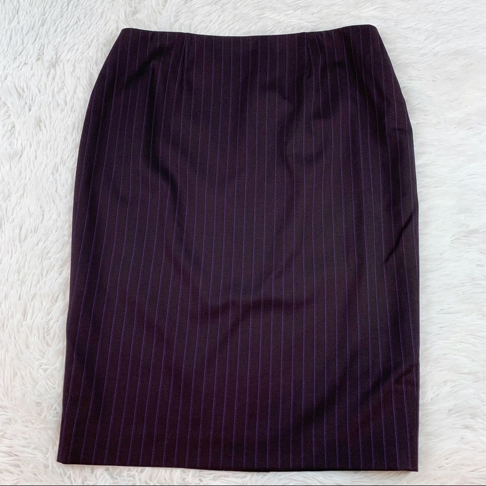 Escada wool blend striped pencil‎ skirt workwear